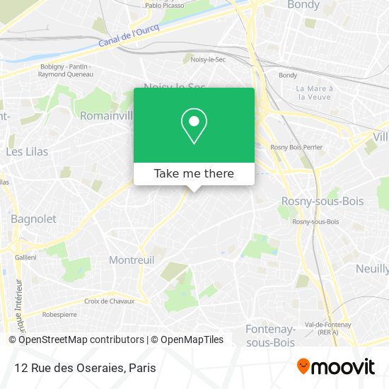 Mapa 12 Rue des Oseraies