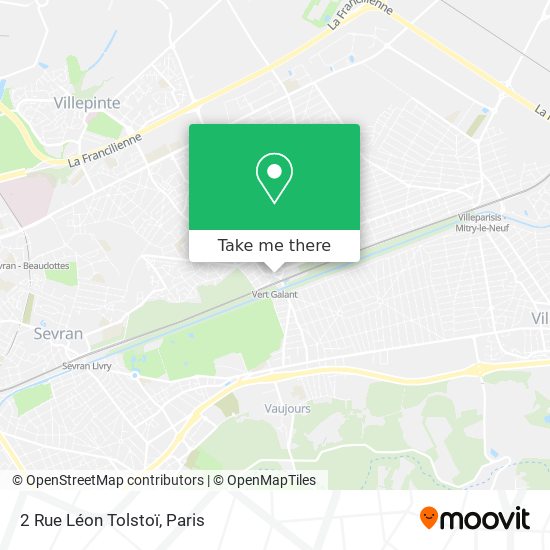 Mapa 2 Rue Léon Tolstoï