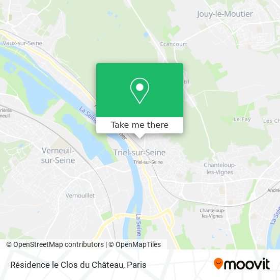 Mapa Résidence le Clos du Château