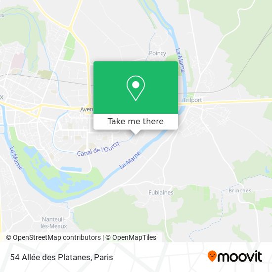 54 Allée des Platanes map