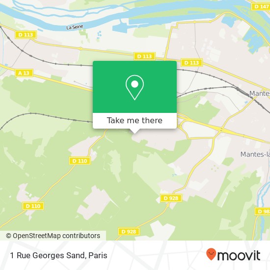 1 Rue Georges Sand map