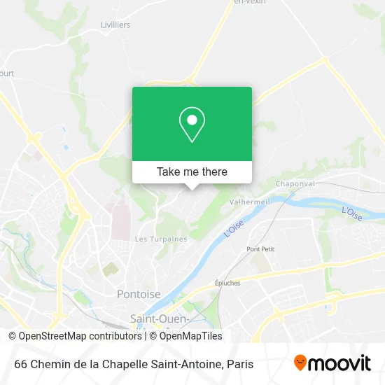 66 Chemin de la Chapelle Saint-Antoine map