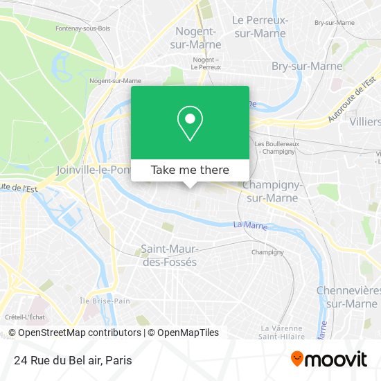 Mapa 24 Rue du Bel air