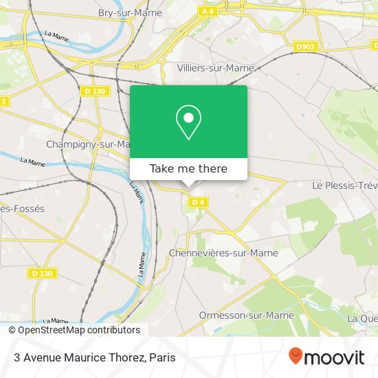 3 Avenue Maurice Thorez map