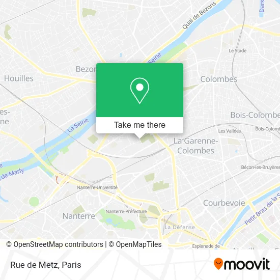 Rue de Metz map