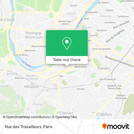 Mapa Rue des Travailleurs