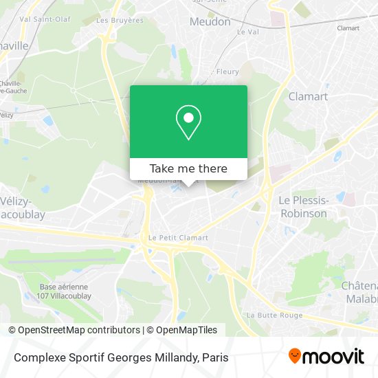 Complexe Sportif Georges Millandy map