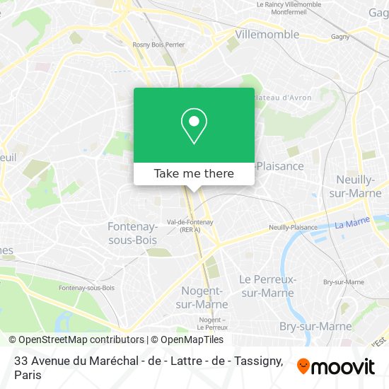 33 Avenue du Maréchal - de - Lattre - de - Tassigny map