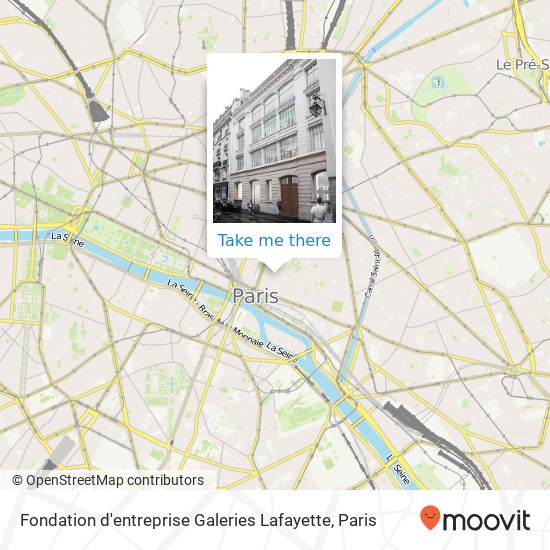 Mapa Fondation d'entreprise Galeries Lafayette