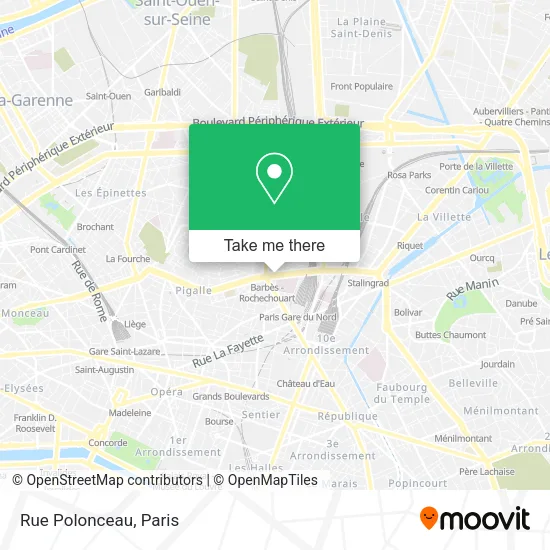 Rue Polonceau map