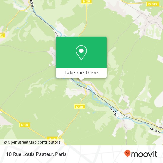 Mapa 18 Rue Louis Pasteur