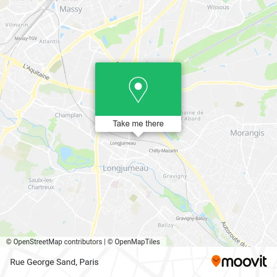 Mapa Rue George Sand