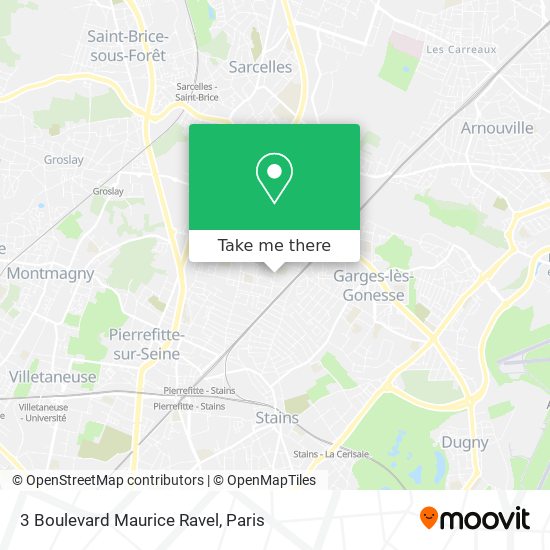Mapa 3 Boulevard Maurice Ravel