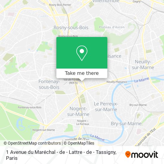 1 Avenue du Maréchal - de - Lattre - de - Tassigny map