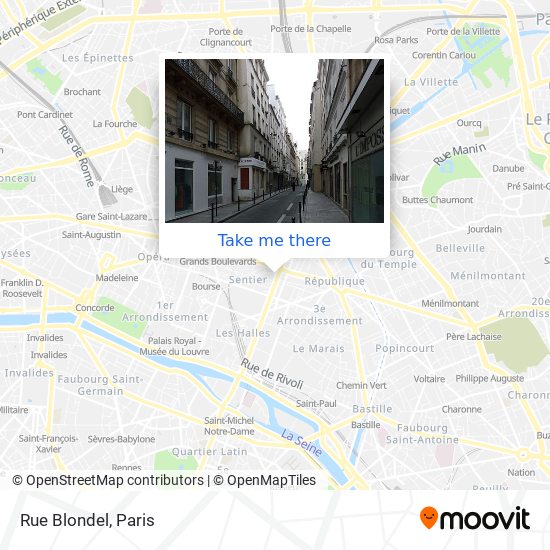 Rue Blondel map