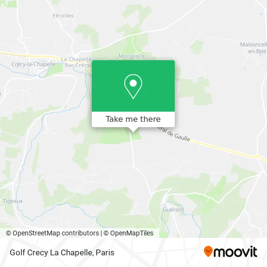 Golf Crecy La Chapelle map