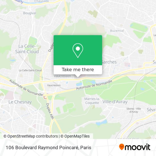 106 Boulevard Raymond Poincaré map