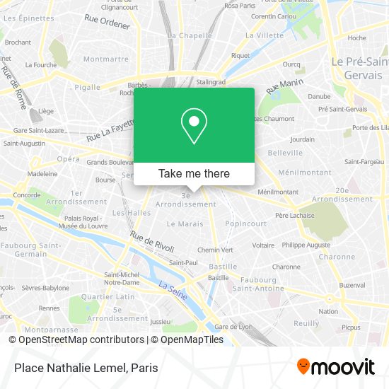 Mapa Place Nathalie Lemel