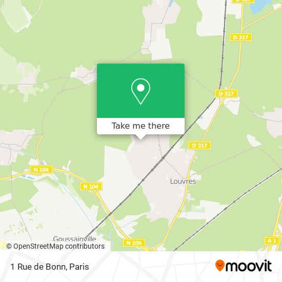 Mapa 1 Rue de Bonn