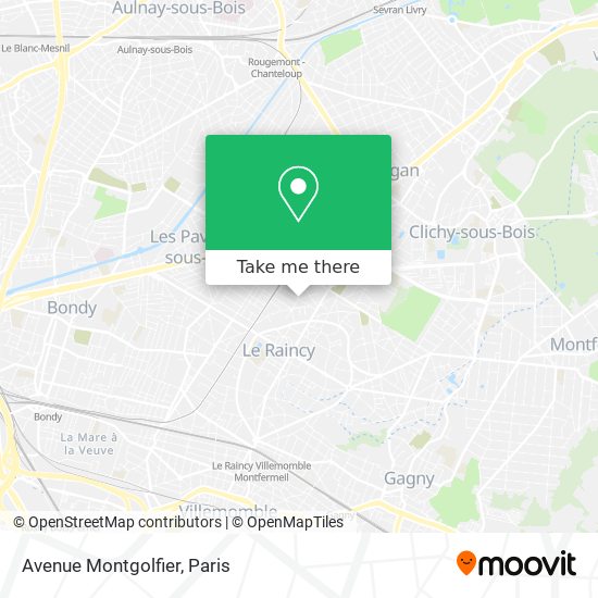 Mapa Avenue Montgolfier