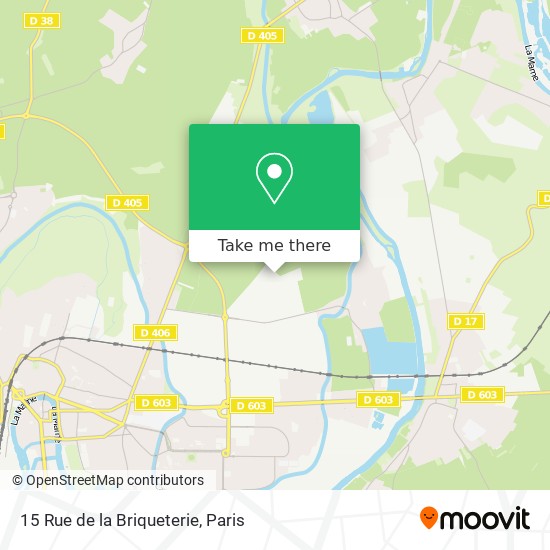 Mapa 15 Rue de la Briqueterie