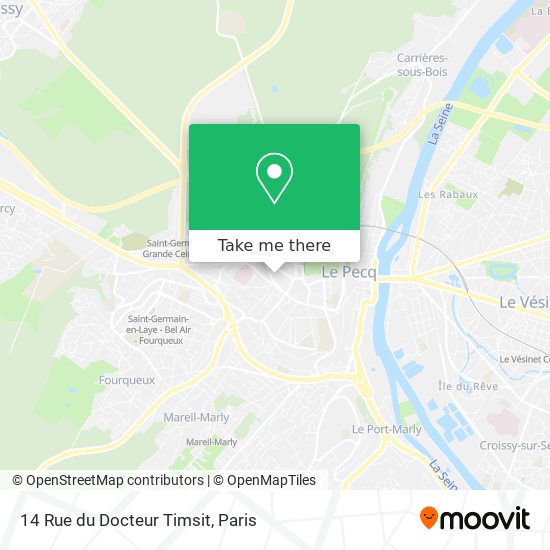 Mapa 14 Rue du Docteur Timsit