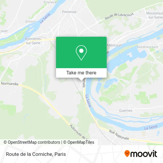 Route de la Corniche map