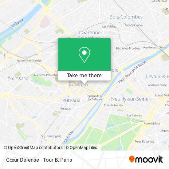 Cœur Défense - Tour B map