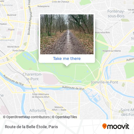Route de la Belle Étoile map