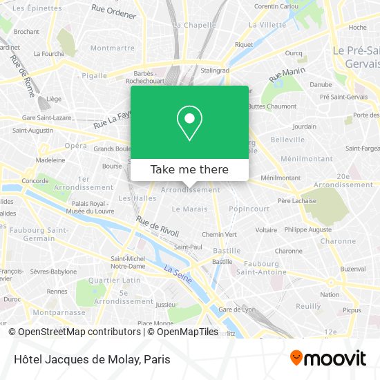 Hôtel Jacques de Molay map