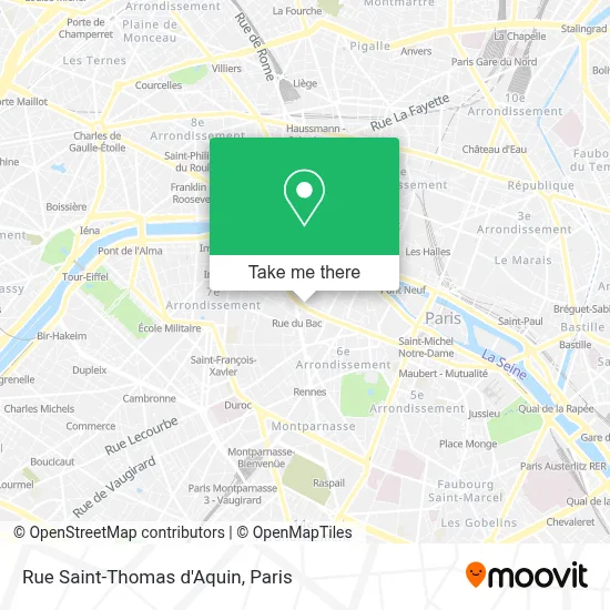 Rue Saint-Thomas d'Aquin map