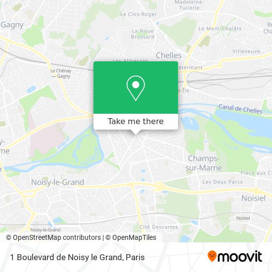 1 Boulevard de Noisy le Grand map
