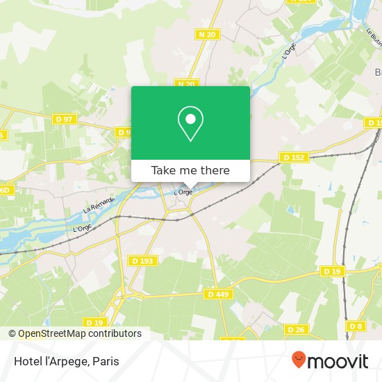 Hotel l'Arpege map