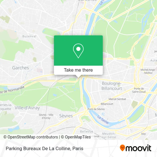 Parking Bureaux De La Colline map