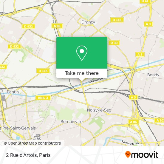 2 Rue d'Artois map