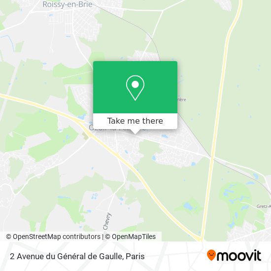 Mapa 2 Avenue du Général de Gaulle