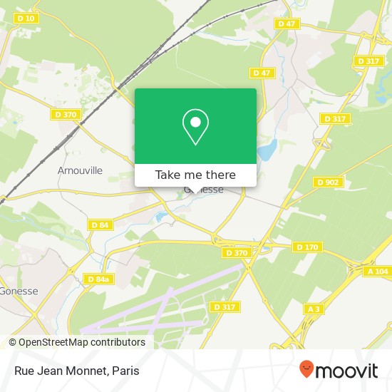 Mapa Rue Jean Monnet