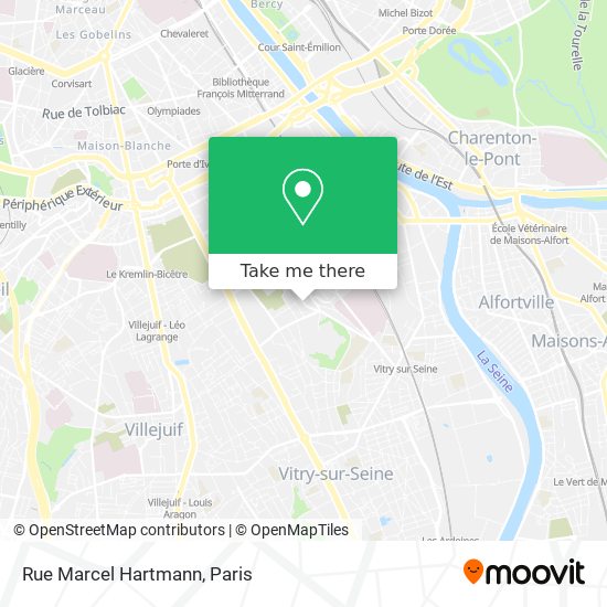 Mapa Rue Marcel Hartmann