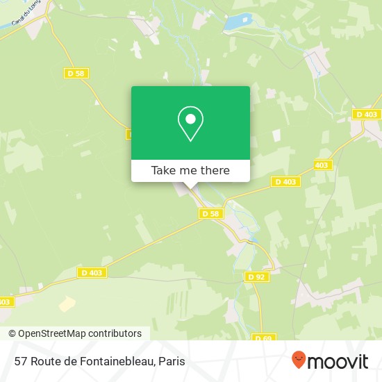 Mapa 57 Route de Fontainebleau