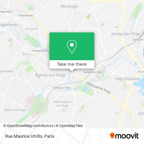 Mapa Rue Maurice Utrillo
