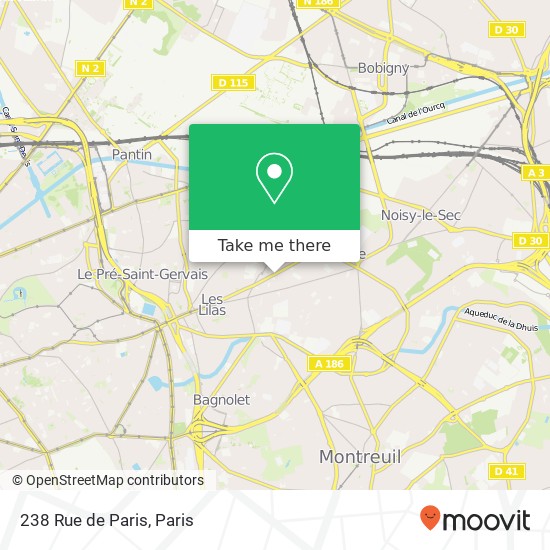 238 Rue de Paris map