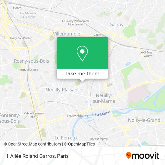 1 Allée Roland Garros map
