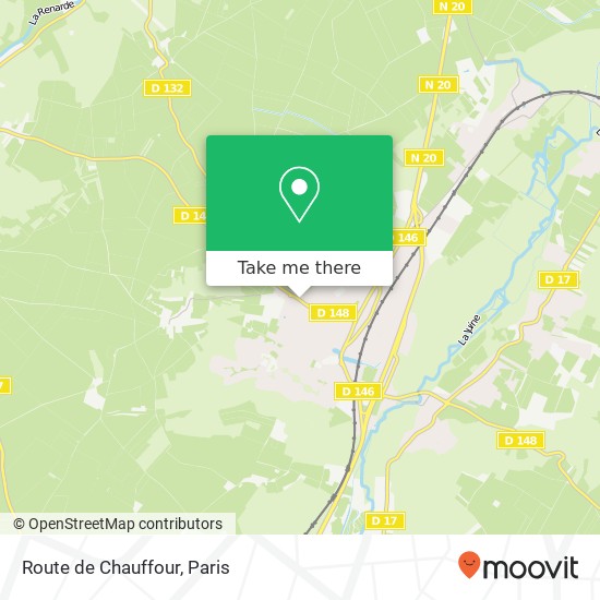 Mapa Route de Chauffour