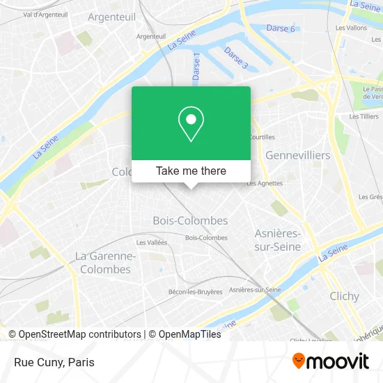 Rue Cuny map