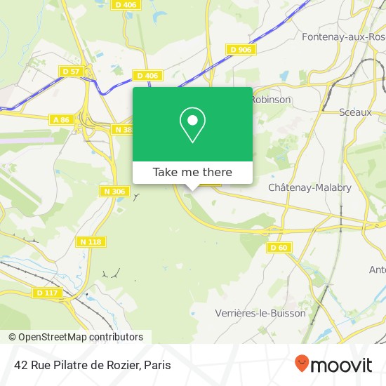 Mapa 42 Rue Pilatre de Rozier