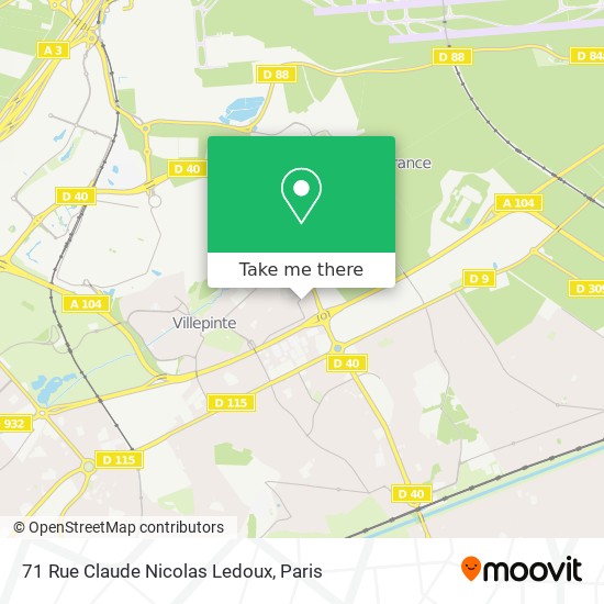 71 Rue Claude Nicolas Ledoux map