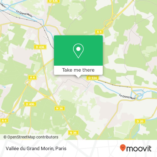 Mapa Vallée du Grand Morin