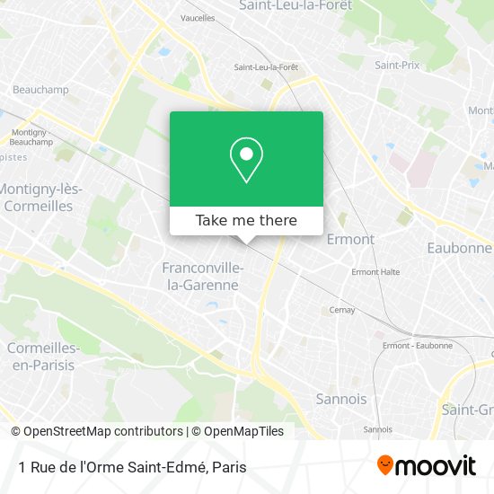 Mapa 1 Rue de l'Orme Saint-Edmé