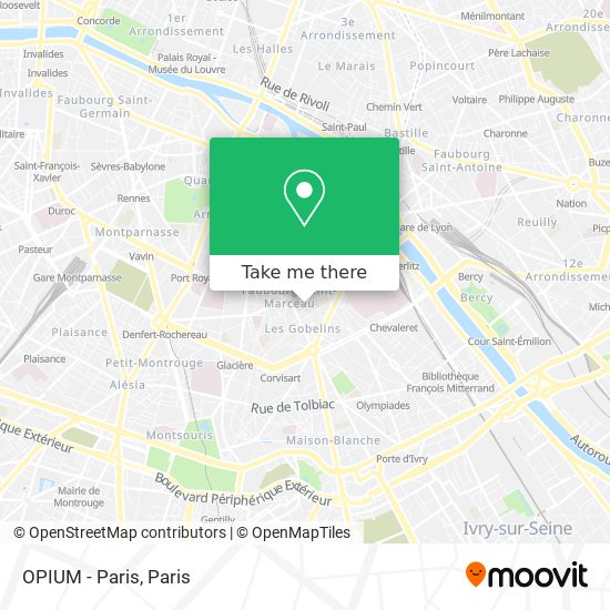 OPIUM - Paris map
