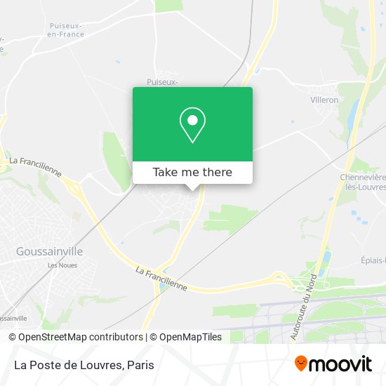 Mapa La Poste de Louvres